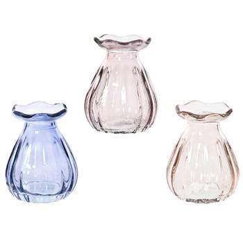 Decoris Glass Vase 7x9cm in assortment - buy, prices for METRO - photo 1