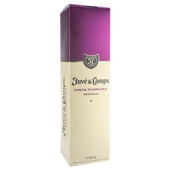 Вино игристое Juve & Camps Cinta Purpura Reserva белое брют 12% 0,75л - купить, цены на ULTRAMARKET - фото 1