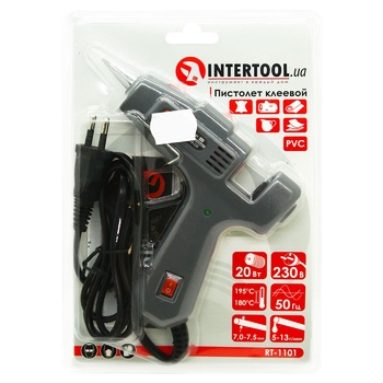 Пистолет Intertool клеевой 20(65)Вт 230В - купить, цены на ULTRAMARKET - фото 1