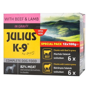 Корм Julius K-9 Special Pack для собак 12шт по 100г