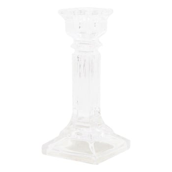 LeGlass Glass Candlestick 15cm