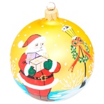 Santa Claus with Lantern Christmas Ball 90mm