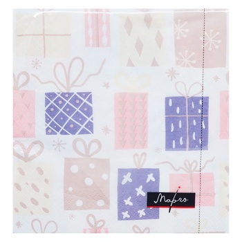 СЕРВЕТКИ НОВОР 3ШАР 18ШТ ПОДАР - купити, ціни на Auchan - фото 1