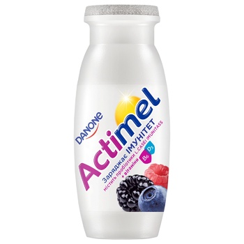 Продукт кисломолочный Danone Actimel лесные ягоды 1,5% 100г - купить, цены на ULTRAMARKET - фото 1