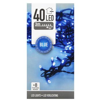 Гірлянда електрична Koopman зовнішня 40 LED 6м синій - купити, ціни на NOVUS - фото 2