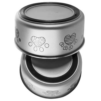 Arjan Impex Fusion Dog Foot Metal Bowl 13cm 470ml Grey - buy, prices for MasterZoo - photo 5