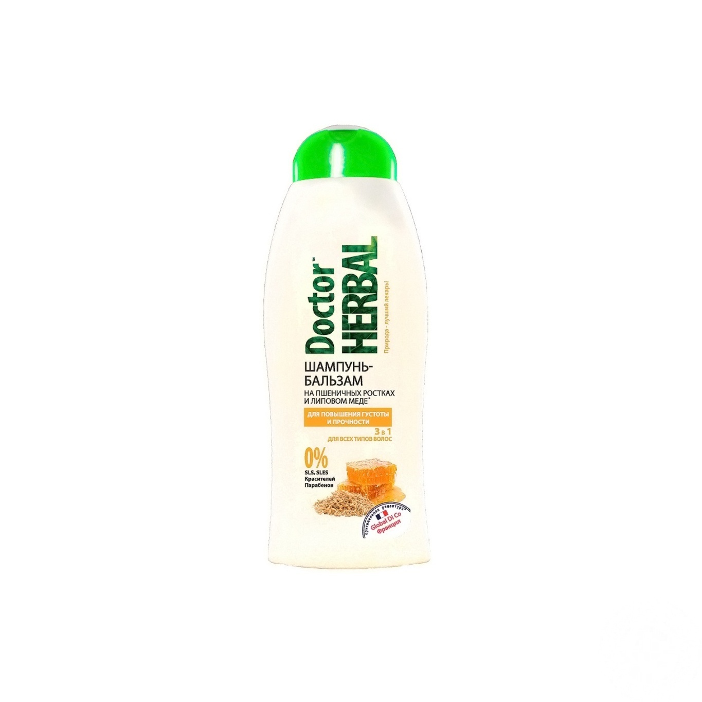 

Шампунь Dr.Herbal Пшеничные зародыши и липовый мед 400мл