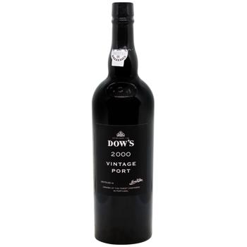 Dow's Vintage 2000 Red Sweet Port Wine 20% 0.75l - buy, prices for WINETIME - photo 1