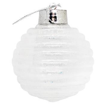 Plastic Transparent Christmas Ball 8cm