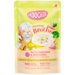 Корм вологий Moochie Сreamy Broths з куркою та броколі для котів 40г