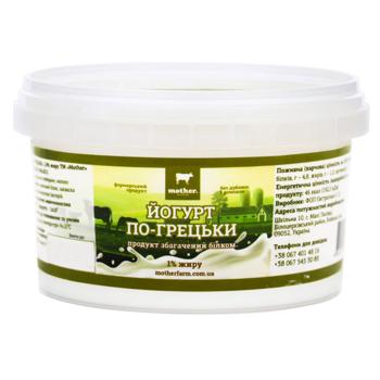 Mother Farm Greek Yogurt 1% 250g - buy, prices for MegaMarket - photo 1