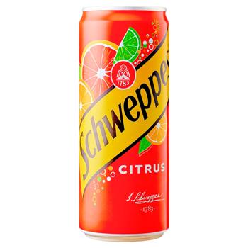 Напій газований Schweppes Цитрусовий мікс 0,33л - купити, ціни на Таврія В - фото 1