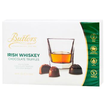 Трюфели Butlers Irish Whiskey с молочного и черного шоколада 125г