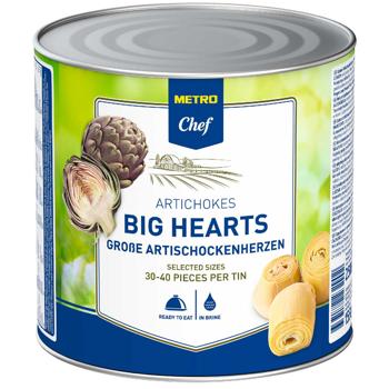 Metro Chef Artichokes Big Hearts in Brine 30-40pcs 2650ml