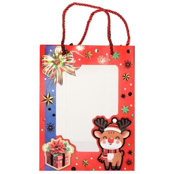 Пакет подарочный бумажный 18х23х10см 759S - купить, цены на КОСМОС - фото 3