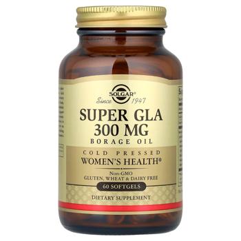 Solgar Super GLA Borage and Gamma-Linolenic Acid Oil 60 softgels