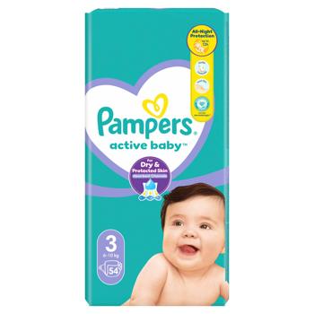 Підгузки Pampers Active Baby Midi 6-10кг 54шт - купити, ціни на МегаМаркет - фото 3