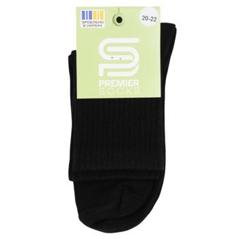 Шкарпетки дитячі Premier Socks високі р.16-22 чорний