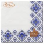 La Fleur Blue Embroidery 2-Ply Napkins 33х33cm 16pcs