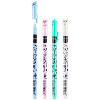 Ручка Centrum Cat пиши-стирай гелевая синий 0,5мм в ассортименте - купить, цены на Auchan - фото 1