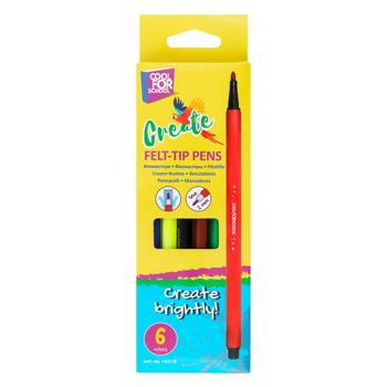 Cool for School Felt-tip Pens 6 Colors CF15215 - buy, prices for Tavria V - photo 1
