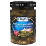 Корнішони Helcom з перцем та часником 327мл