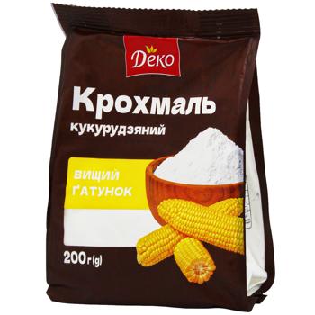Крахмал Деко кукурузный сухой 200г - купить, цены на Идеал - фото 1