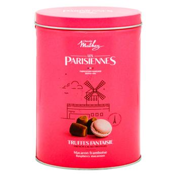 Конфеты Mathez Трюфели с малиновыми макаронсами 200г - купить, цены на МегаМаркет - фото 1