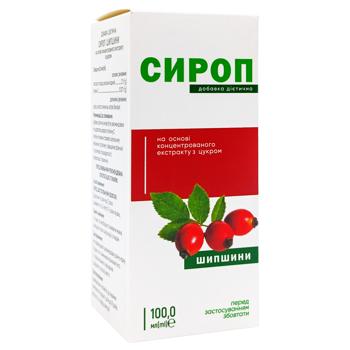 Добавка диетическая Красота и Здоровье Сироп шиповника с сахаром 100мл - купить, цены на - фото 2