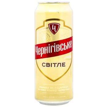 Пиво Чернігівське світле 4,8% 0,5л - купити, ціни на ULTRAMARKET - фото 1