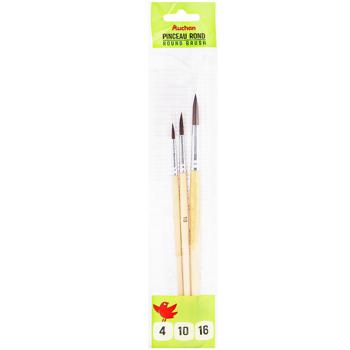 Auchan Brushes №4.10,16 3pcs - buy, prices for Auchan - photo 1