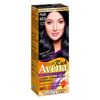 Avena Rich Black Hair Dye 053 - buy, prices for MegaMarket - photo 1