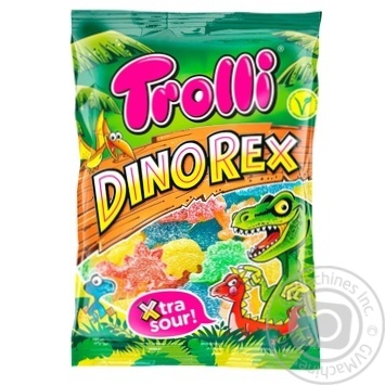 Цукерки жувальні Trolli DinoRex 100г