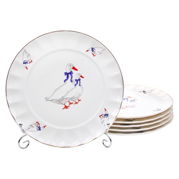 Set of Plates Geese 20cm 6pcs - buy, prices for - photo 1