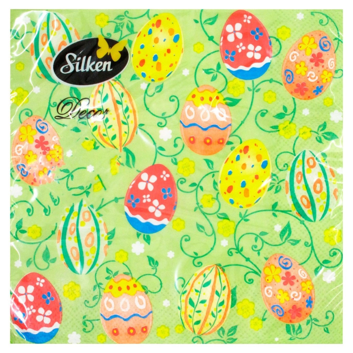 

Салфетки Silken бумажные Пасхальная поляна 33х33см 18шт
