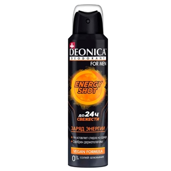 Дезодорант Deonica For Men Energy Shot Vegan Formula 150мл