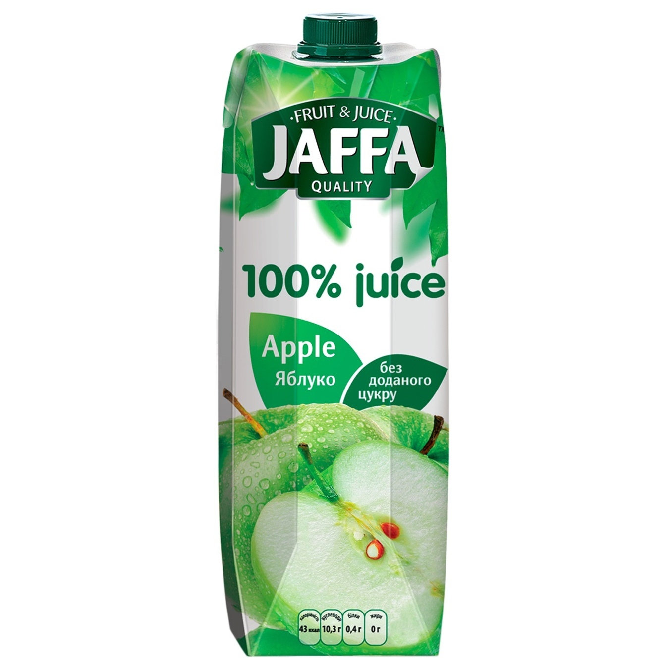 

Сок Jaffa 100% juice Яблочный без добавленного сахара 0,95л