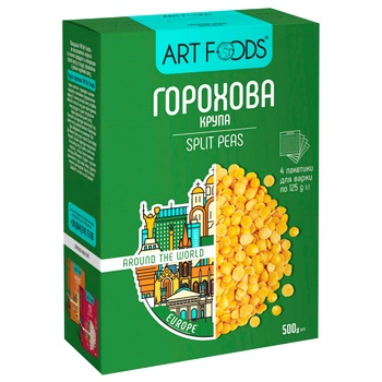 Art Foods Pea Groats 4x125g - buy, prices for - photo 1