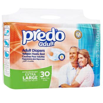 Подгузники Predo для взрослых XL 30шт - купить, цены на КОСМОС - фото 1