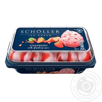 Scholler Strawberries Ice Cream with Strawberry Sauce 577g - buy, prices for MegaMarket - photo 1