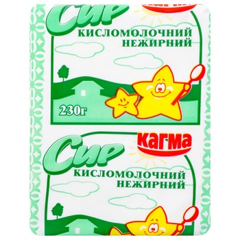 Сир кисломолочний Кагма нежирний 230г - купити, ціни на Auchan - фото 1