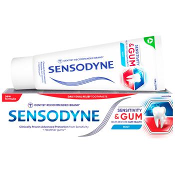 Зубна паста Sensodyne Чутливість зубів та захист ясен 75мл - купити, ціни на КОСМОС - фото 1