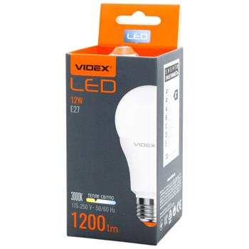 Лампа светодиодная Videx A60е 12W E27 K3000 - купить, цены на КОСМОС - фото 1