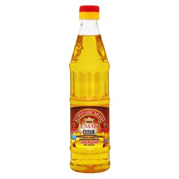 Korolivskyi Smak Unrefined Sunflower Oil 0.5l - buy, prices for NOVUS - photo 1