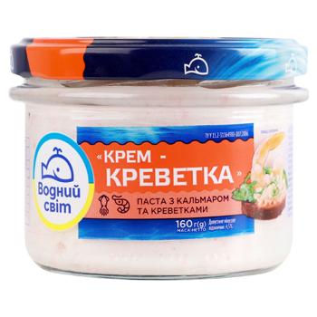 Vodnyi Svit Cream-Shrimp Paste with Squid and Shrimp 160g - buy, prices for - photo 2