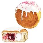 Chudo-Pich Croissant-Roll with Cream and Raspberry Filling 120g