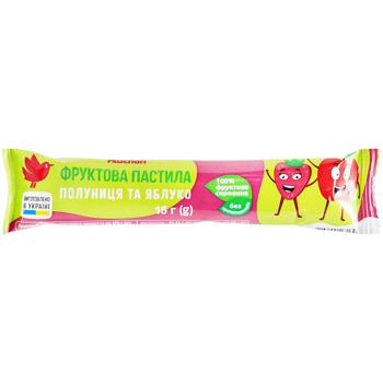 Auchan Strawberry and Apple Fruit Pastila 15g