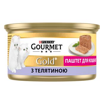 Корм вологий Gourmet Gold з телятиною для кошенят 85г - купити, ціни на MasterZoo - фото 3