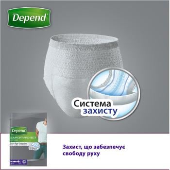 Depend Absorbent Underwear for Men L/XL 9pcs - buy, prices for Auchan - photo 3