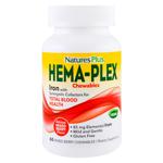 Natures Plus Hema-Plex Mixed Berry Falvored Iron with Essential Nutrients 60 chewables